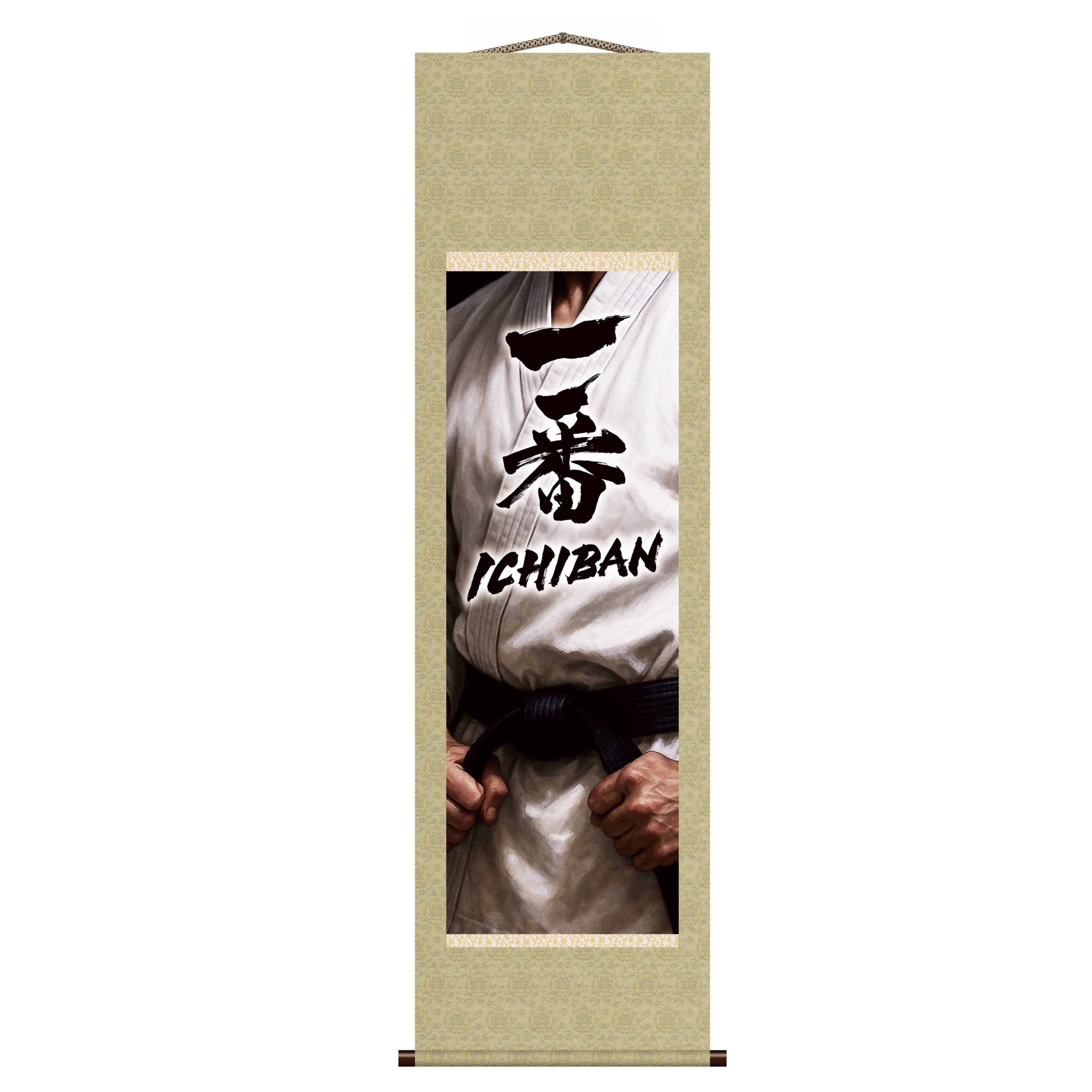 Japanese Martial Arts Ichiban Kakemono Wall Scroll – Black Belt Spirit