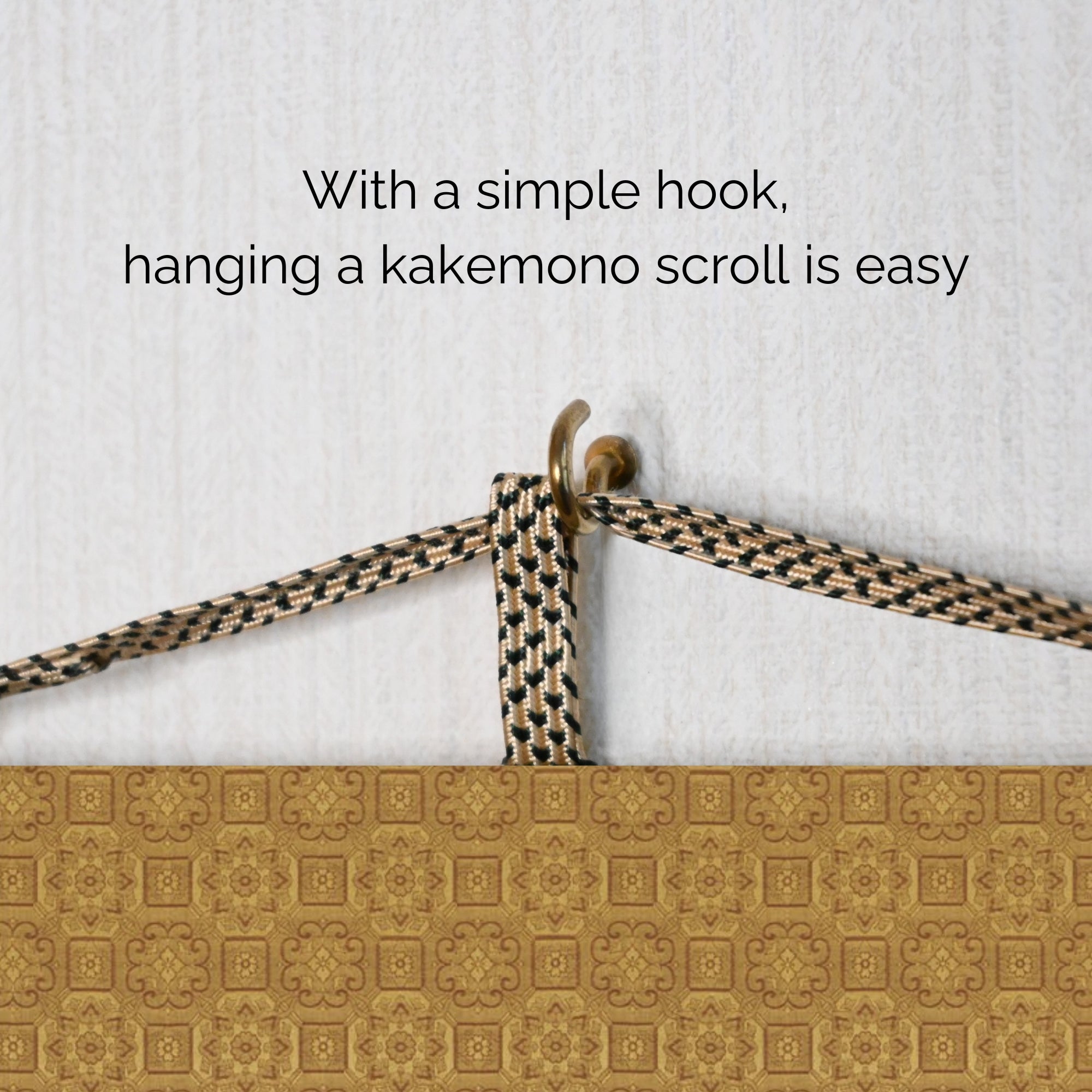 Kakemono mural samouraï japonais – Samouraï monté avec épée sur cheval blanc 